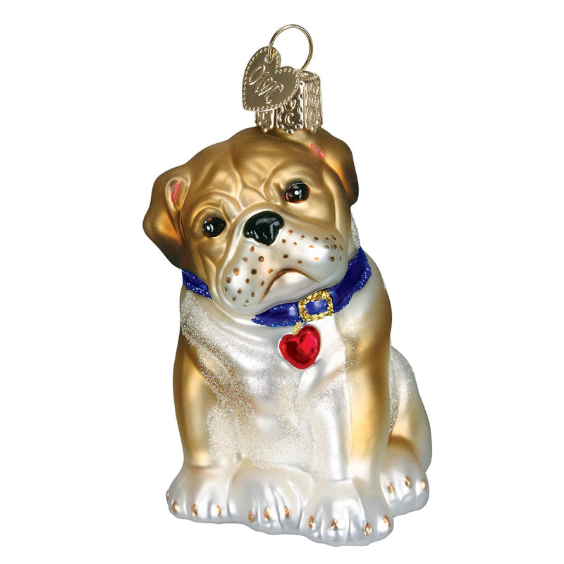 Old World Christmas Bull Pup Ornament
