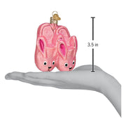 Old World Christmas Bunny Slippers Ornament