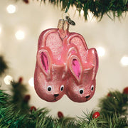 Old World Christmas Bunny Slippers Ornament
