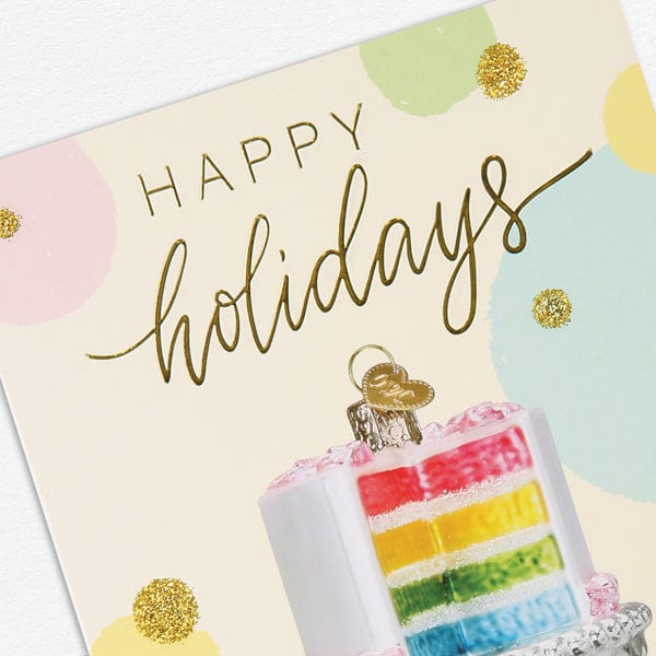 Old World Christmas Cake Christmas Card