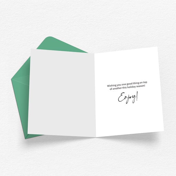 Old World Christmas Cake Christmas Card