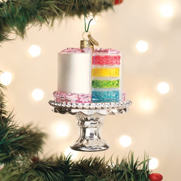 Old World Christmas Cake On Stand Ornament