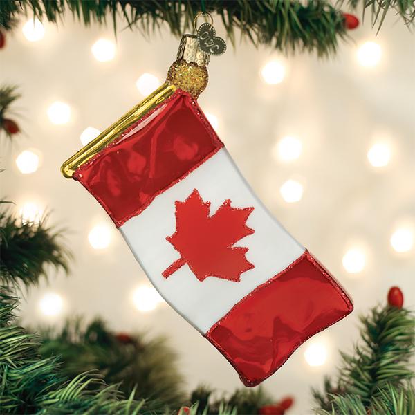 Old World Christmas Canadian Flag Ornament