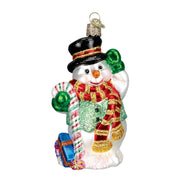 Old World Christmas Candy Cane Snowman