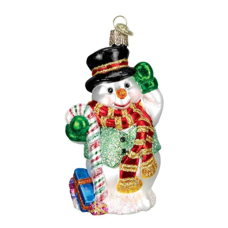 Old World Christmas Candy Cane Snowman
