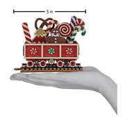 Old World Christmas Candy Cane Train Car Ornament