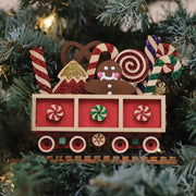 Old World Christmas Candy Cane Train Car Ornament