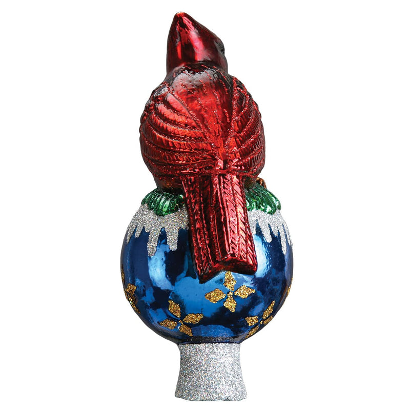 Old World Christmas Cardinal Tree Top Ornament