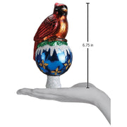 Old World Christmas Cardinal Tree Top Ornament