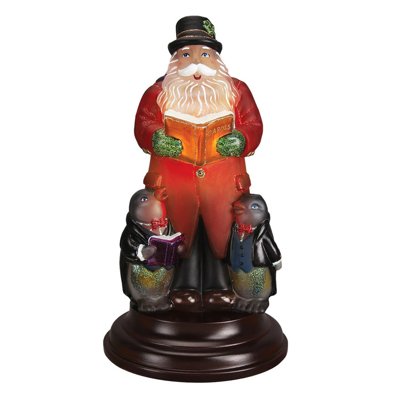 Old World Christmas Caroling Santa Night Light