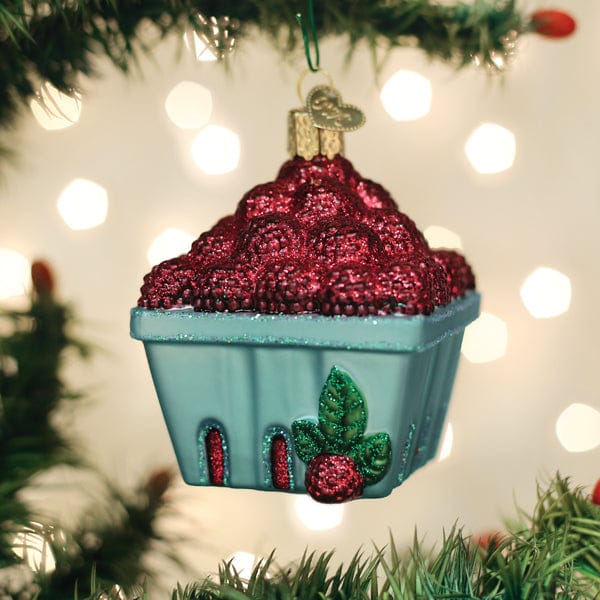 Old World Christmas Carton Of Raspberries Ornament