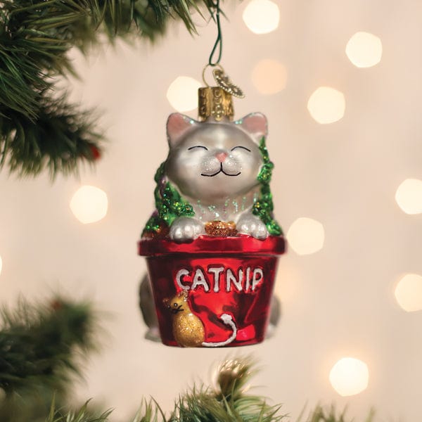 Old World Christmas Catnip Cat Ornament