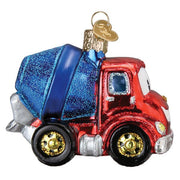 Old World Christmas Cheerful Cement Truck Ornament