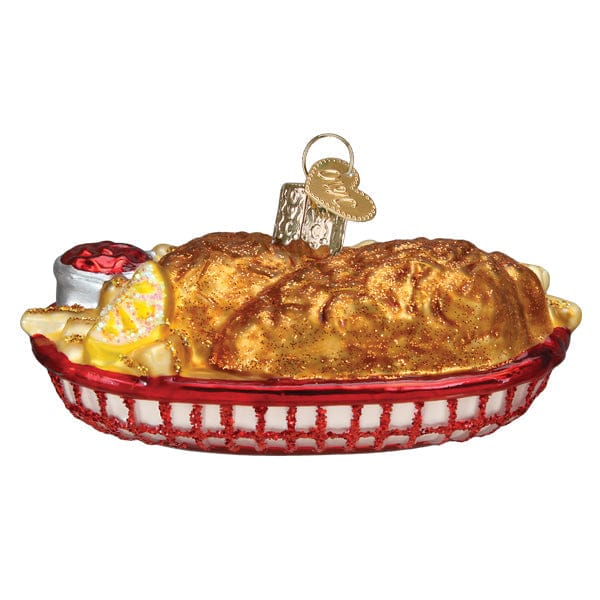 Old World Christmas Chicken Basket Ornament