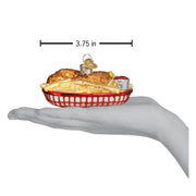 Old World Christmas Chicken Basket Ornament