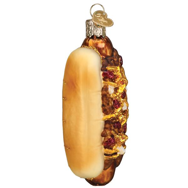 Old World Christmas Chili Cheese Dog Ornament