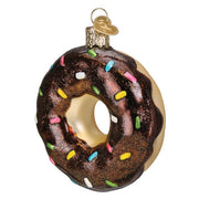 Old World Christmas Chocolate Sprinkles Donut Ornament