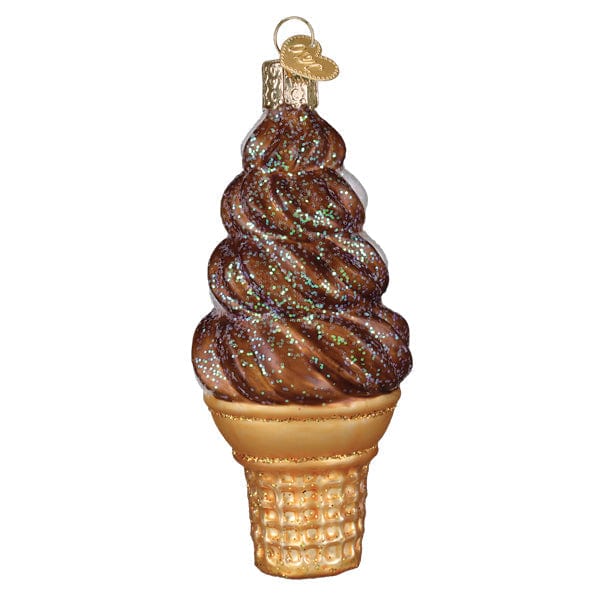 Old World Christmas Chocolate Swirl Soft Serve Ornament