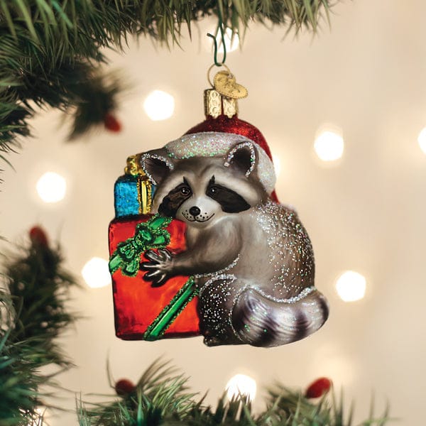 Old World Christmas Christmas Bandit Raccoon Ornament