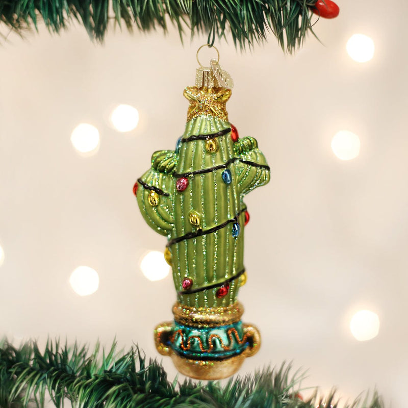 Old World Christmas Christmas Cactus Ornament
