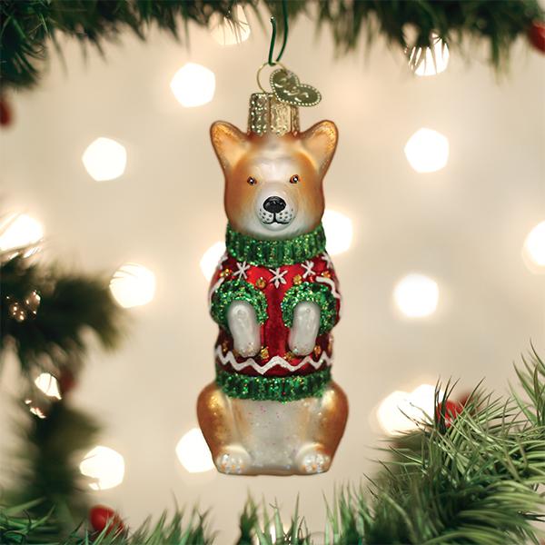 Old World Christmas Christmas Corgi Ornament