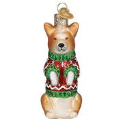 Old World Christmas Christmas Corgi Ornament