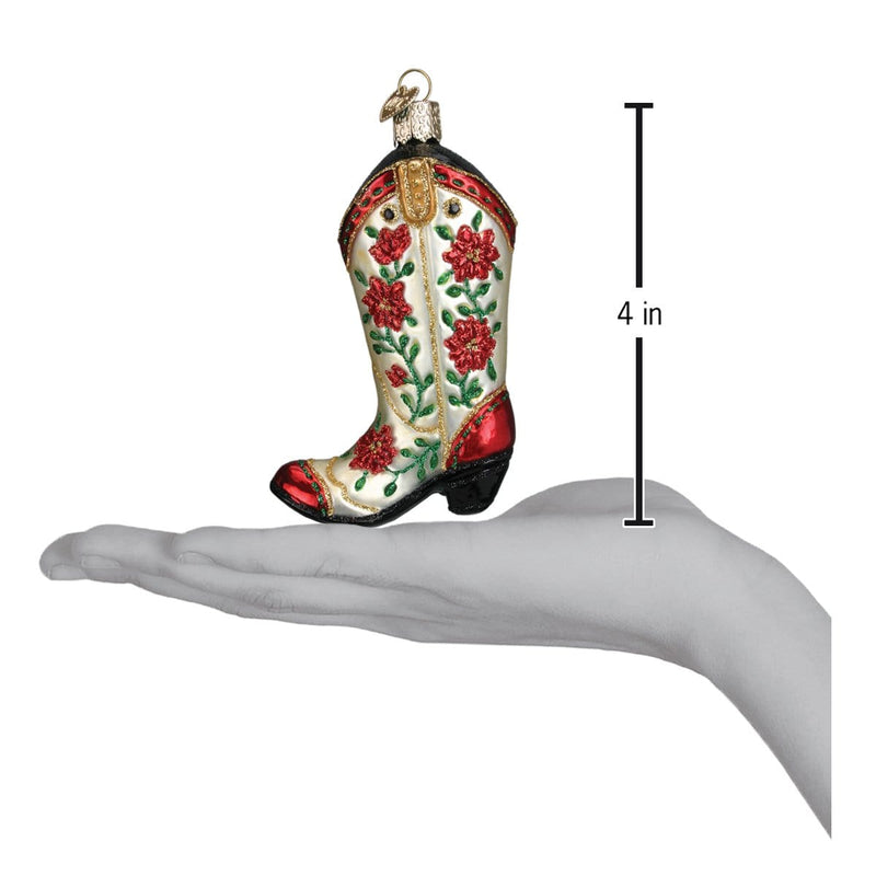 Old World Christmas Christmas Cowgirl Boot