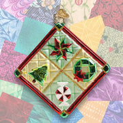 Old World Christmas Christmas Quilt Ornament