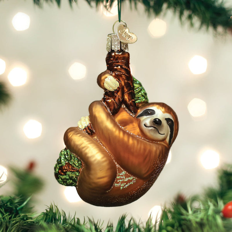 Old World Christmas Christmas Sloth Ornament