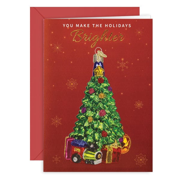 Old World Christmas Christmas Tree Christmas Card