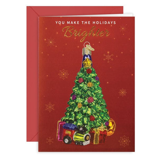 Old World Christmas Christmas Tree Christmas Card