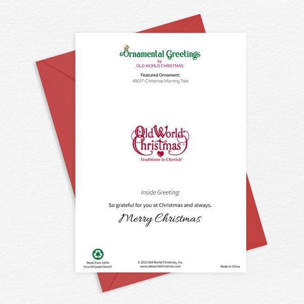 Old World Christmas Christmas Tree Christmas Card