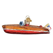 Old World Christmas Classic Wooden Boat