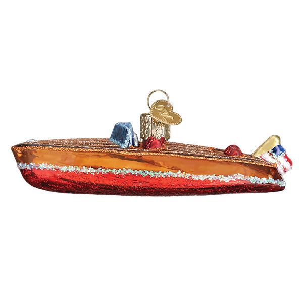 Old World Christmas Classic Wooden Boat