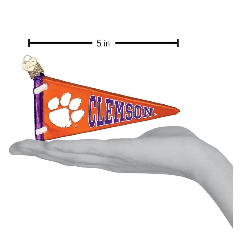 Old World Christmas Clemson Pennant Ornament