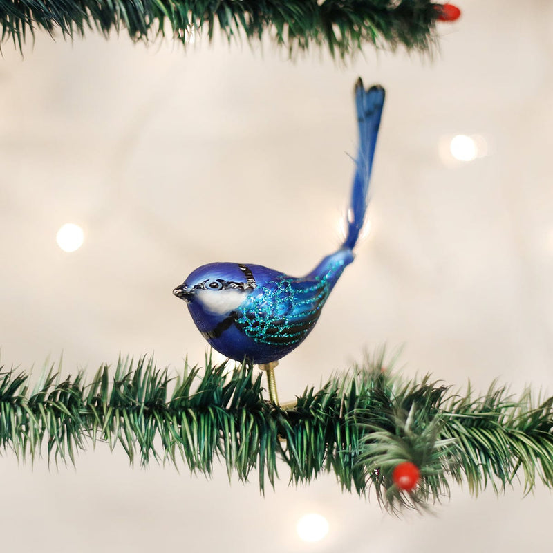 Old World Christmas Clip-On Fairy Wren Ornament