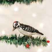 Old World Christmas Clip-On Hairy Woodpecker