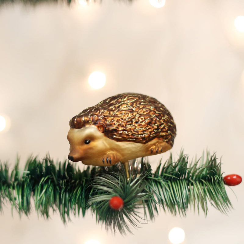 Old World Christmas Clip-on Hedge Hog Ornament