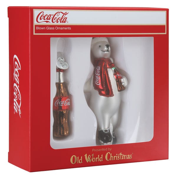 Old World Christmas Coca-Cola® Polar Bear Ornament Set