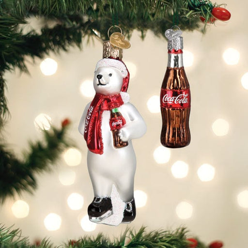 Old World Christmas Coca-Cola® Polar Bear Ornament Set