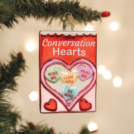 Old World Christmas Conversation Hearts Candy Ornament