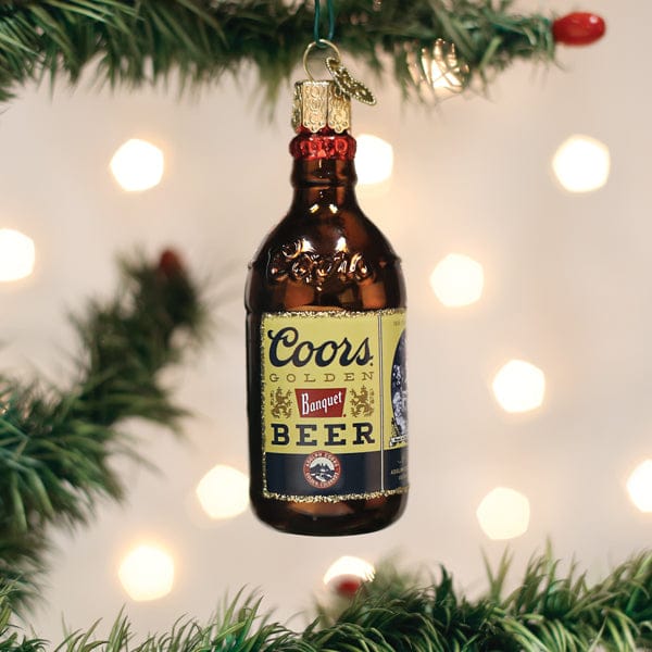 Old World Christmas Coors Banquet Bottle Ornament