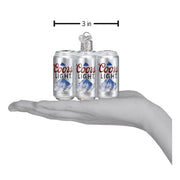 Old World Christmas Coors Light Six Pack Ornament