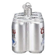 Old World Christmas Coors Light Six Pack Ornament