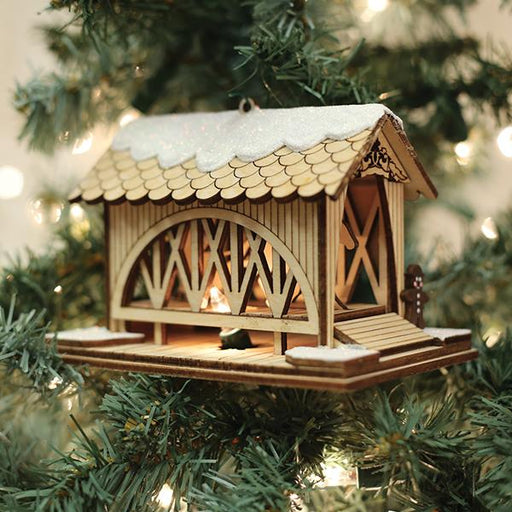 Old World Christmas Covered Bridge-Amish Buggy