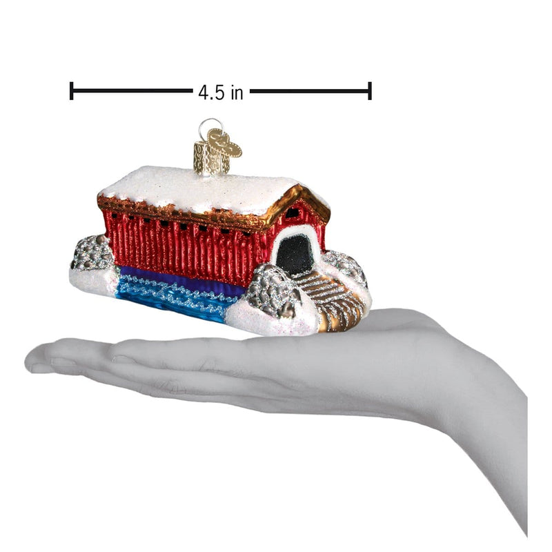 Old World Christmas Covered Bridge Ornament