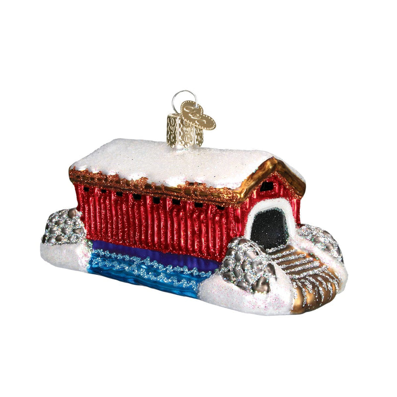 Old World Christmas Covered Bridge Ornament