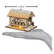 Old World Christmas Covered Bridge & Sleigh