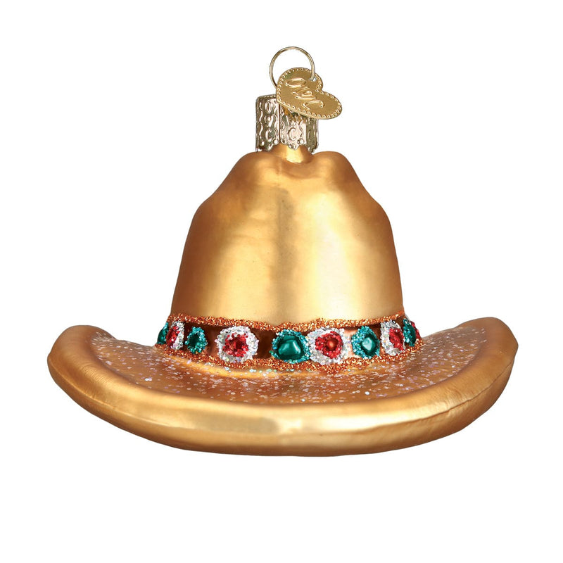 Old World Christmas Cowboy Hat Ornament