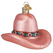Old World Christmas Cowgirl Hat Ornament